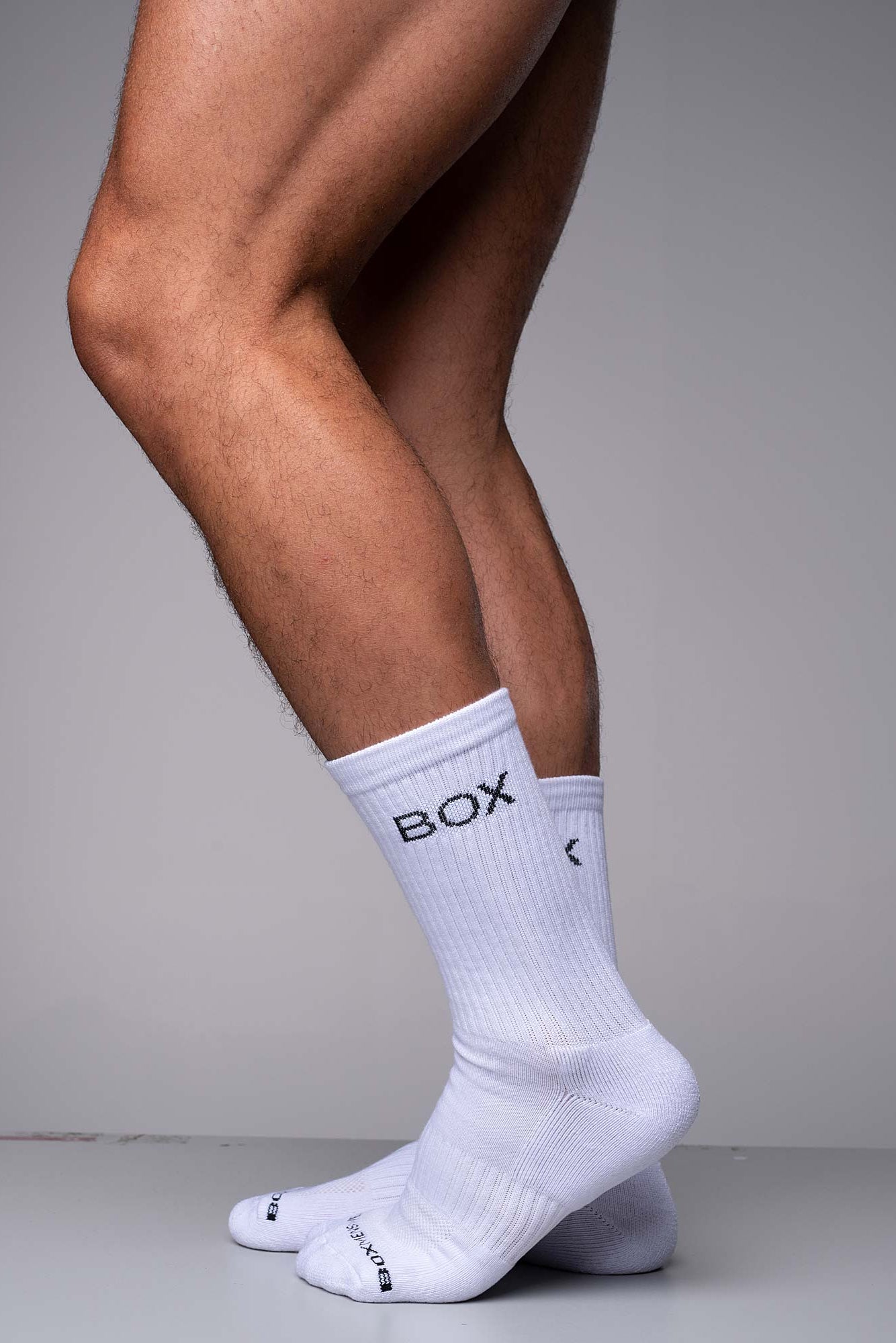 Essentials Rib Crew Socks - White - boxmenswear - {{variant_title}}