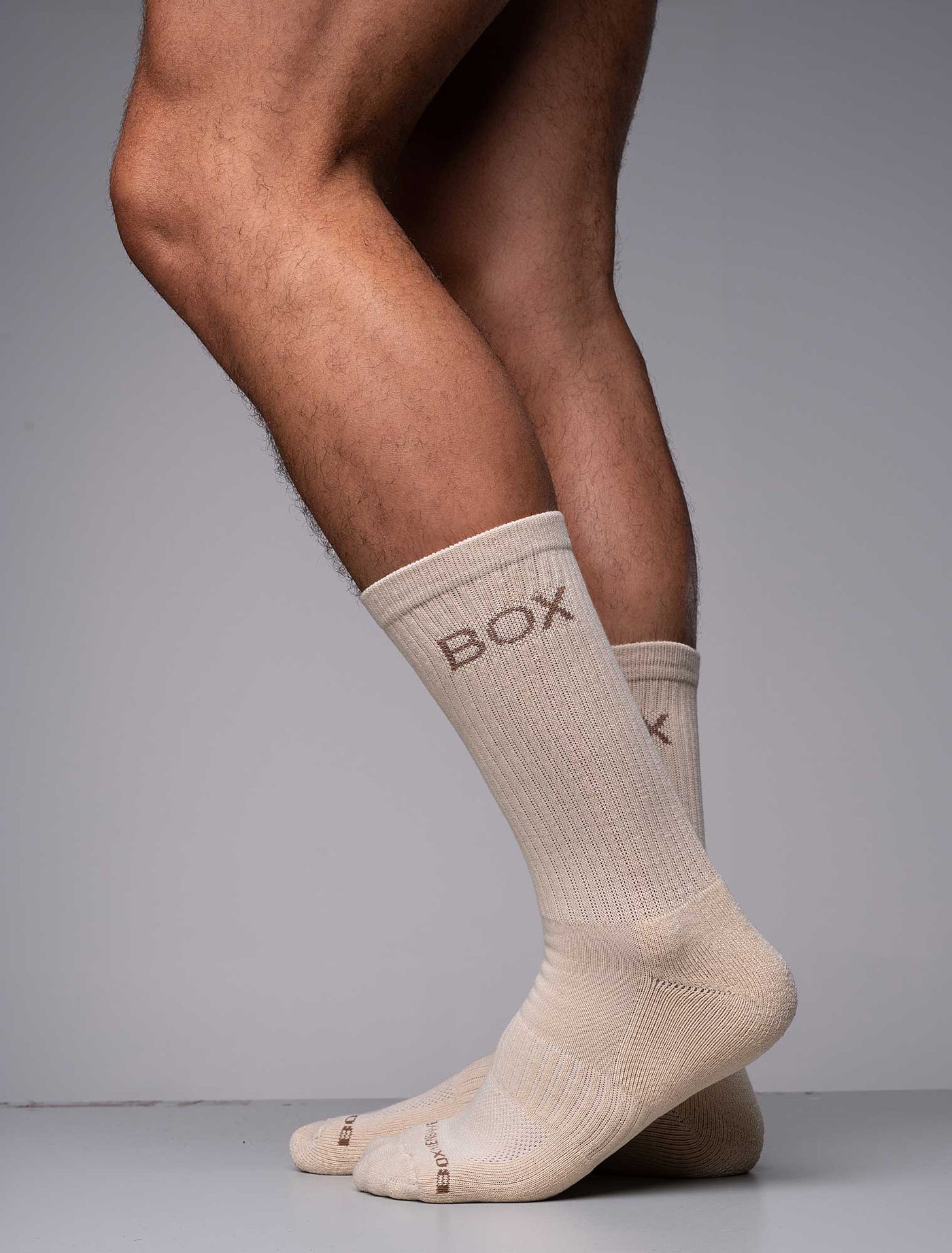 Essentials Rib Crew Socks - Cream