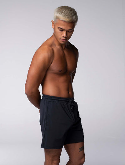 "The Fit" Sports Shorts - Jet Black