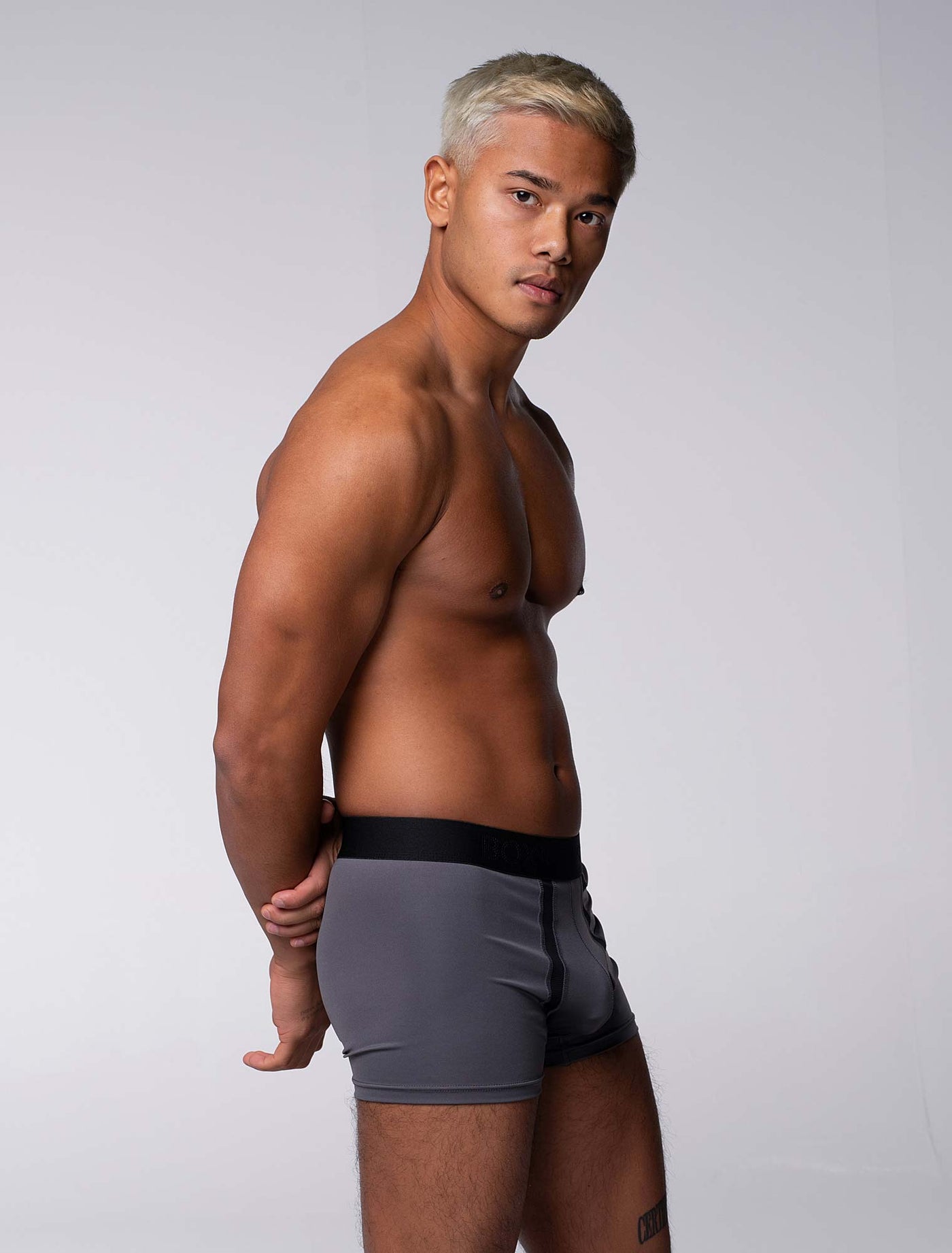 Motion Mesh Boxers - Grey