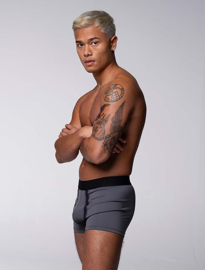 Motion Mesh Boxers - Grey