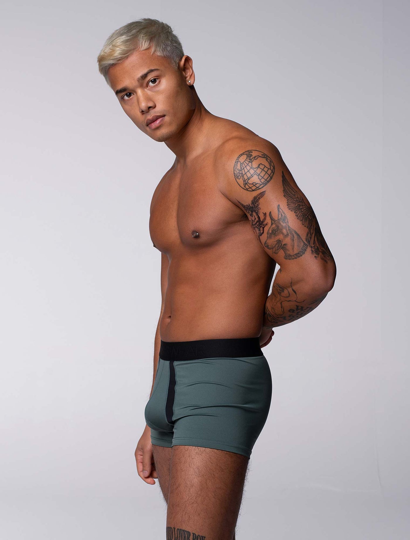 Motion Mesh Boxers - Military Green