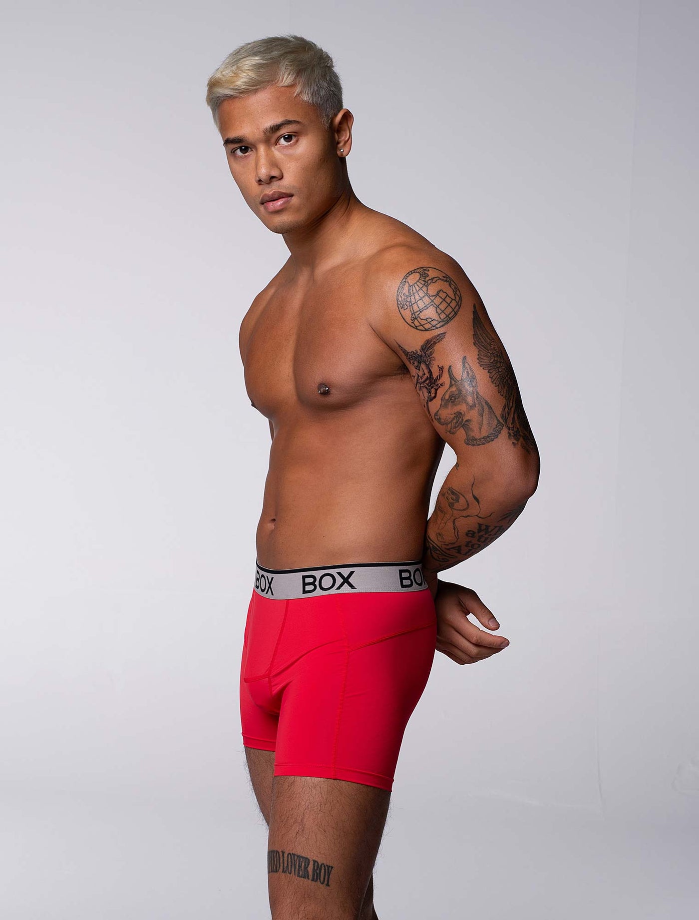 Mens Sports Boxers - Red Ignition