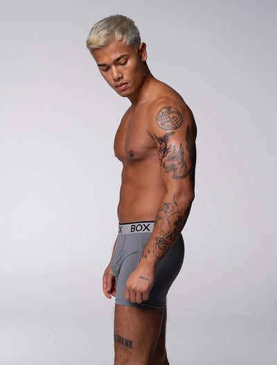 Mens Sports Boxers - Endurance Grey