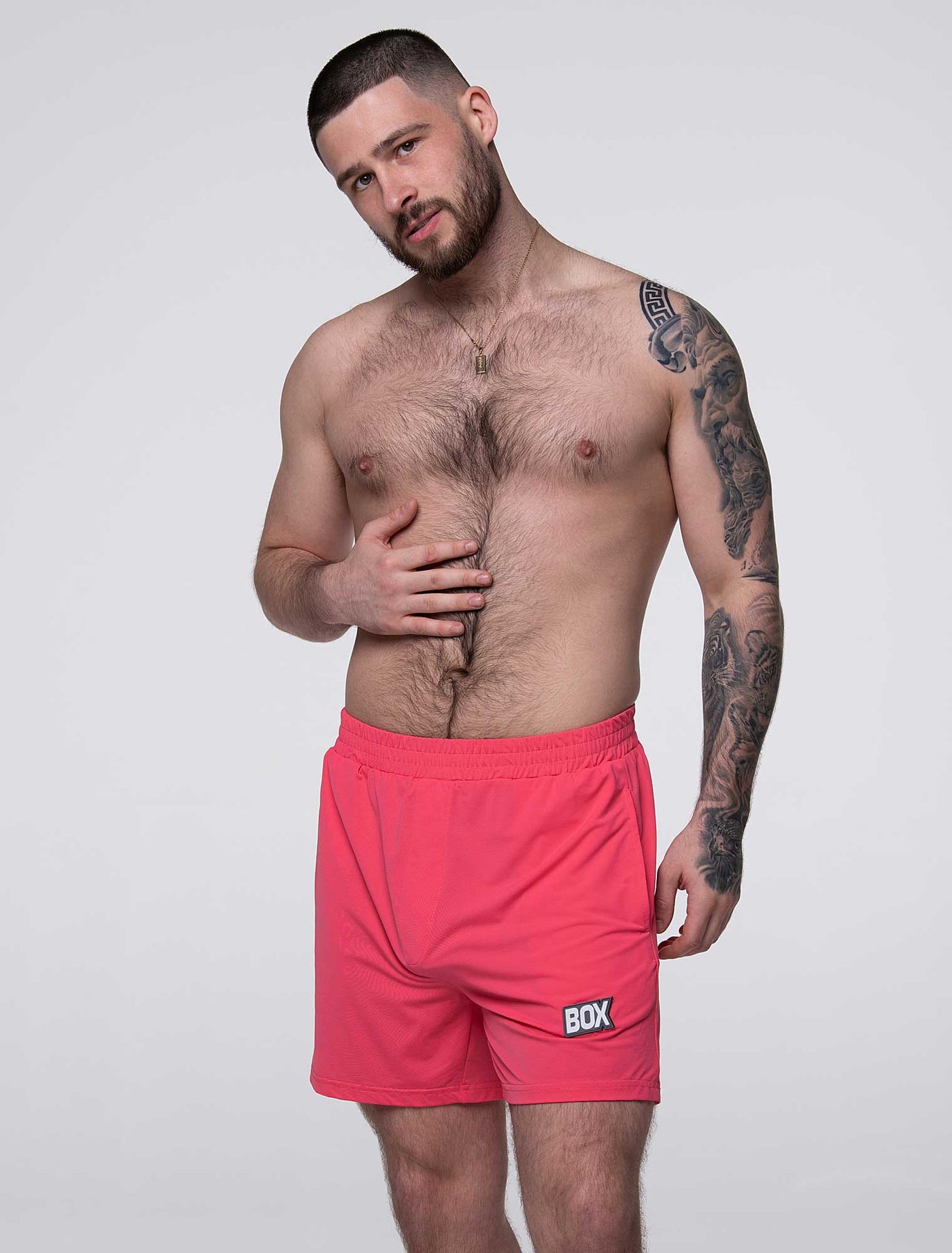 Mesh Football Shorts - Mascot Pink