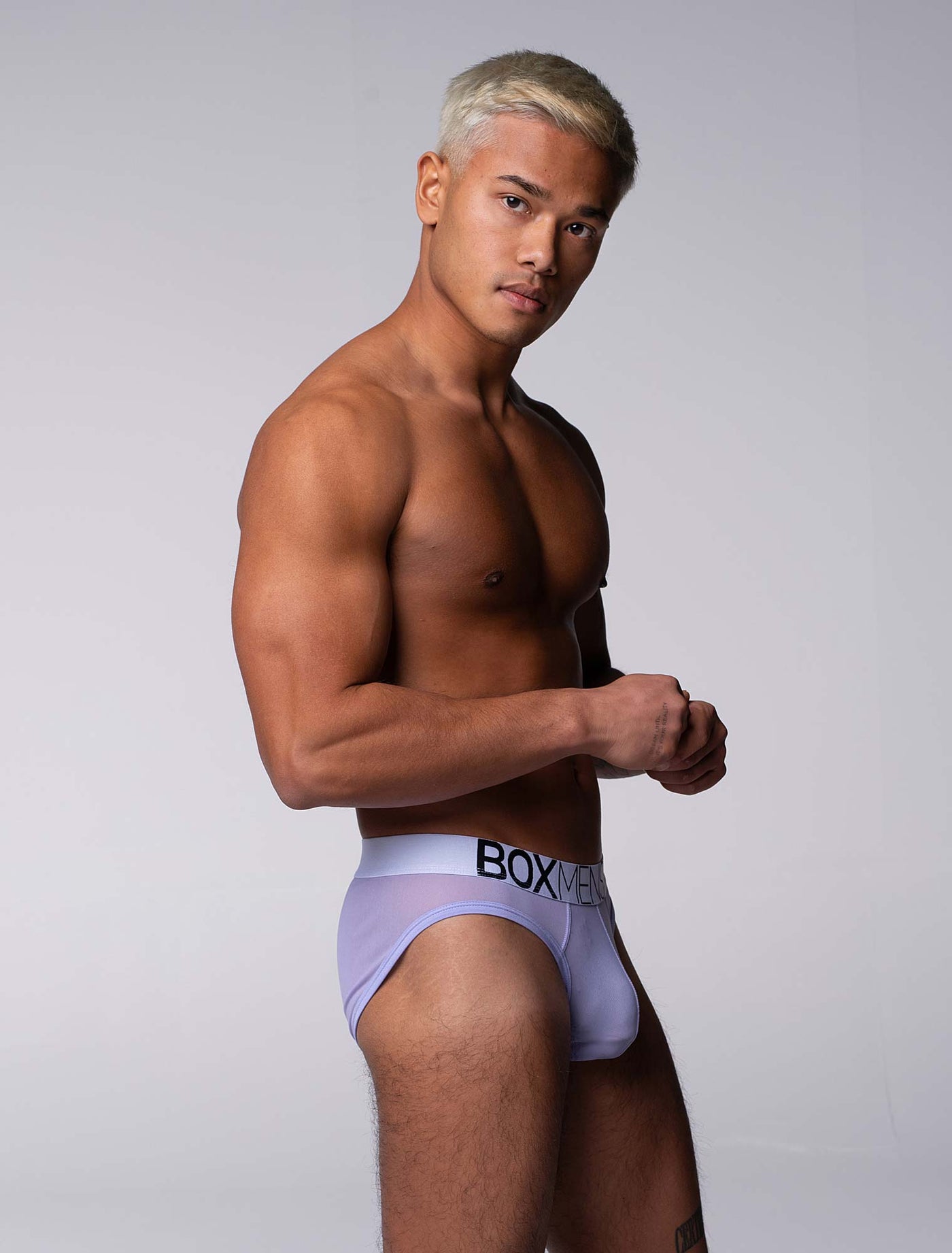 All Over Mesh Briefs - Soft Lavender