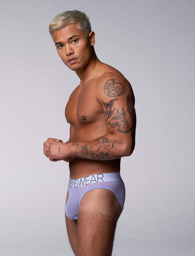 All Over Mesh Briefs - Soft Lavender