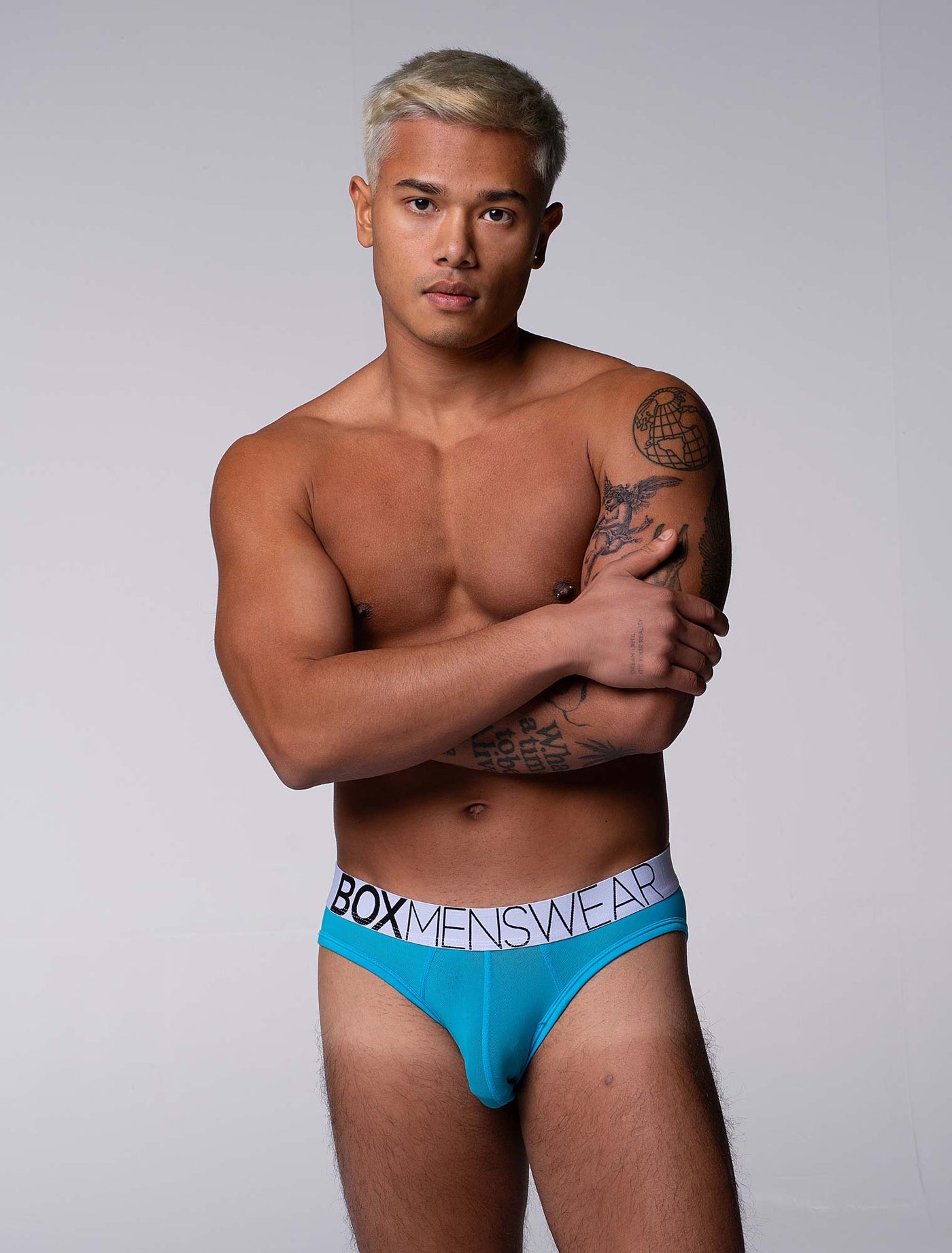 All Over Mesh Briefs - Blue Me