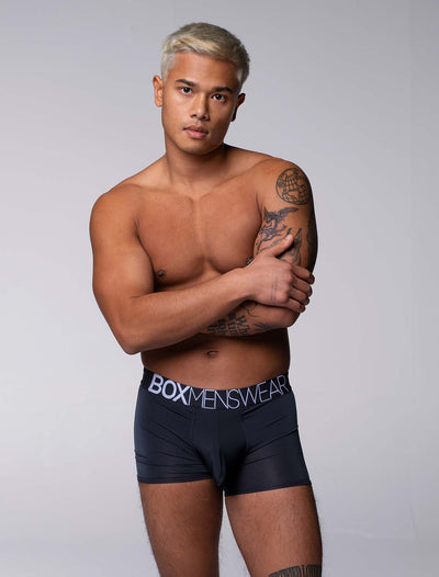 Mens Boxers: Defined Crotch - Black