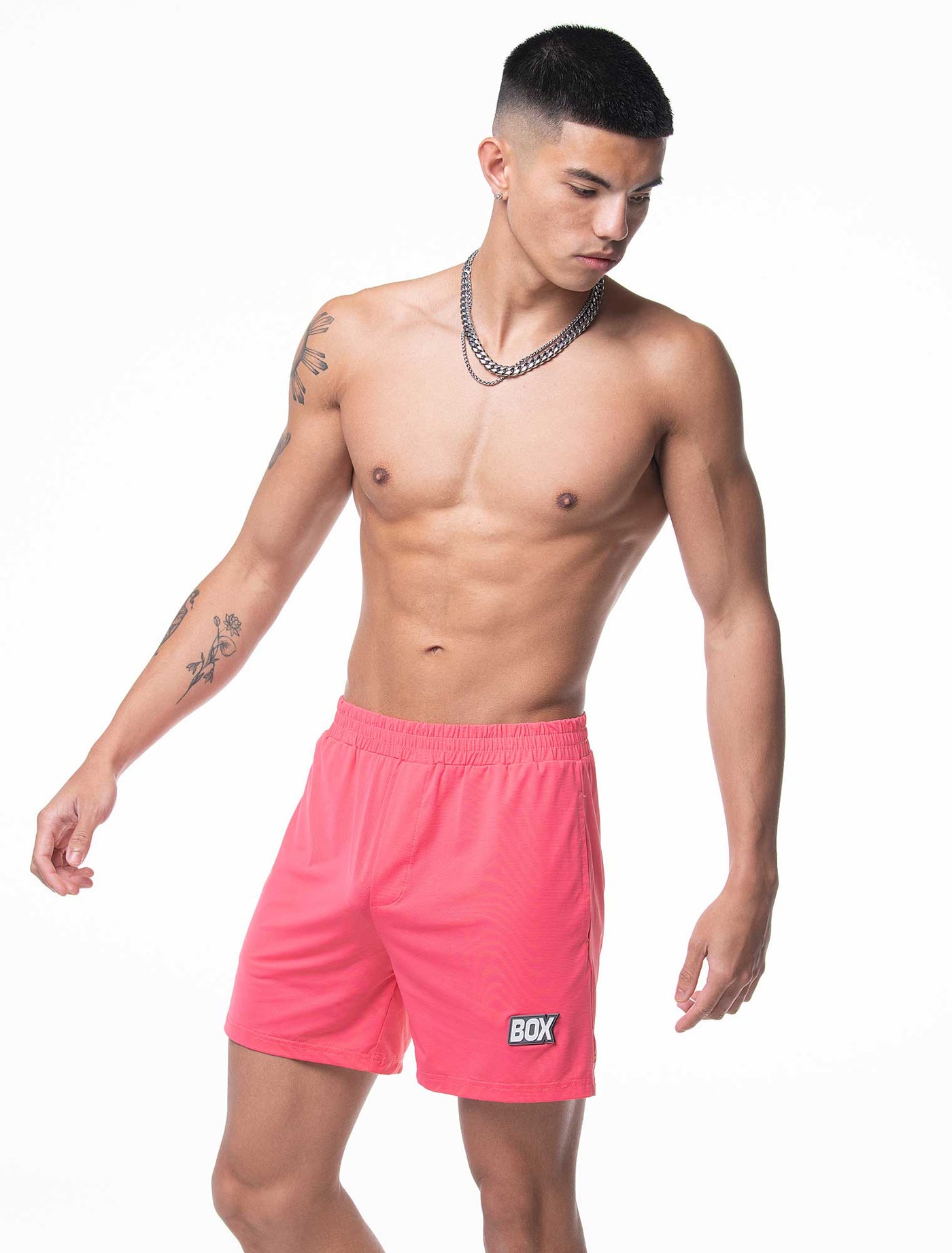 Mesh Football Shorts - Mascot Pink