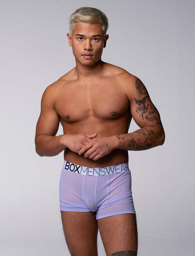 All Over Mesh Boxers - Soft Lavender