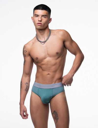 Mesh Panel Briefs - Riviera