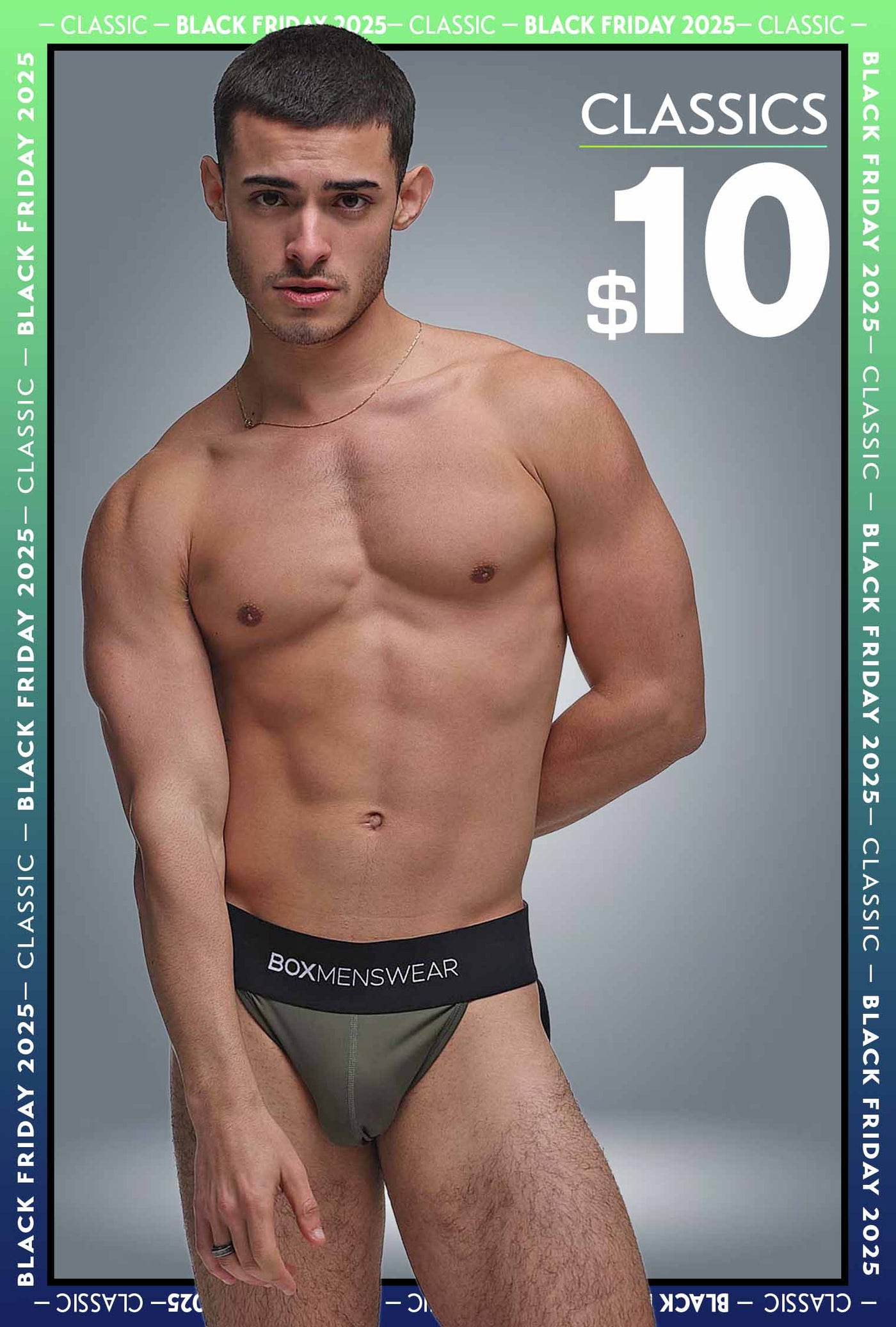 Deep Support Jockstrap - Army Green