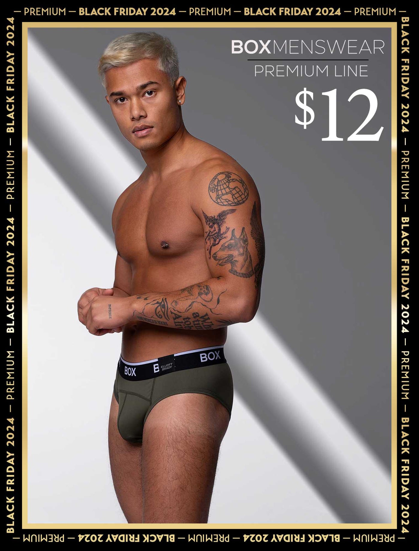 Box x Elliott: Elite Briefs - Chic Khaki