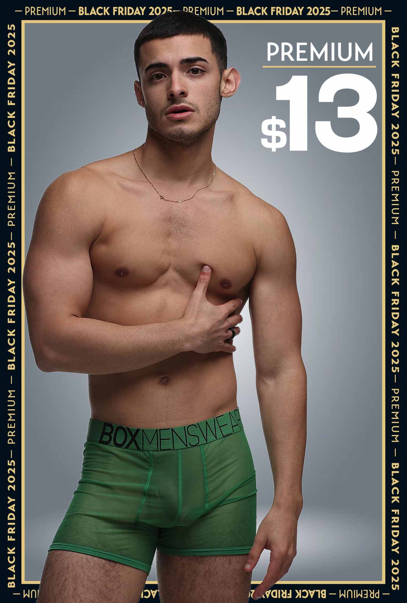 All Over Mesh Boxers - Pine Green