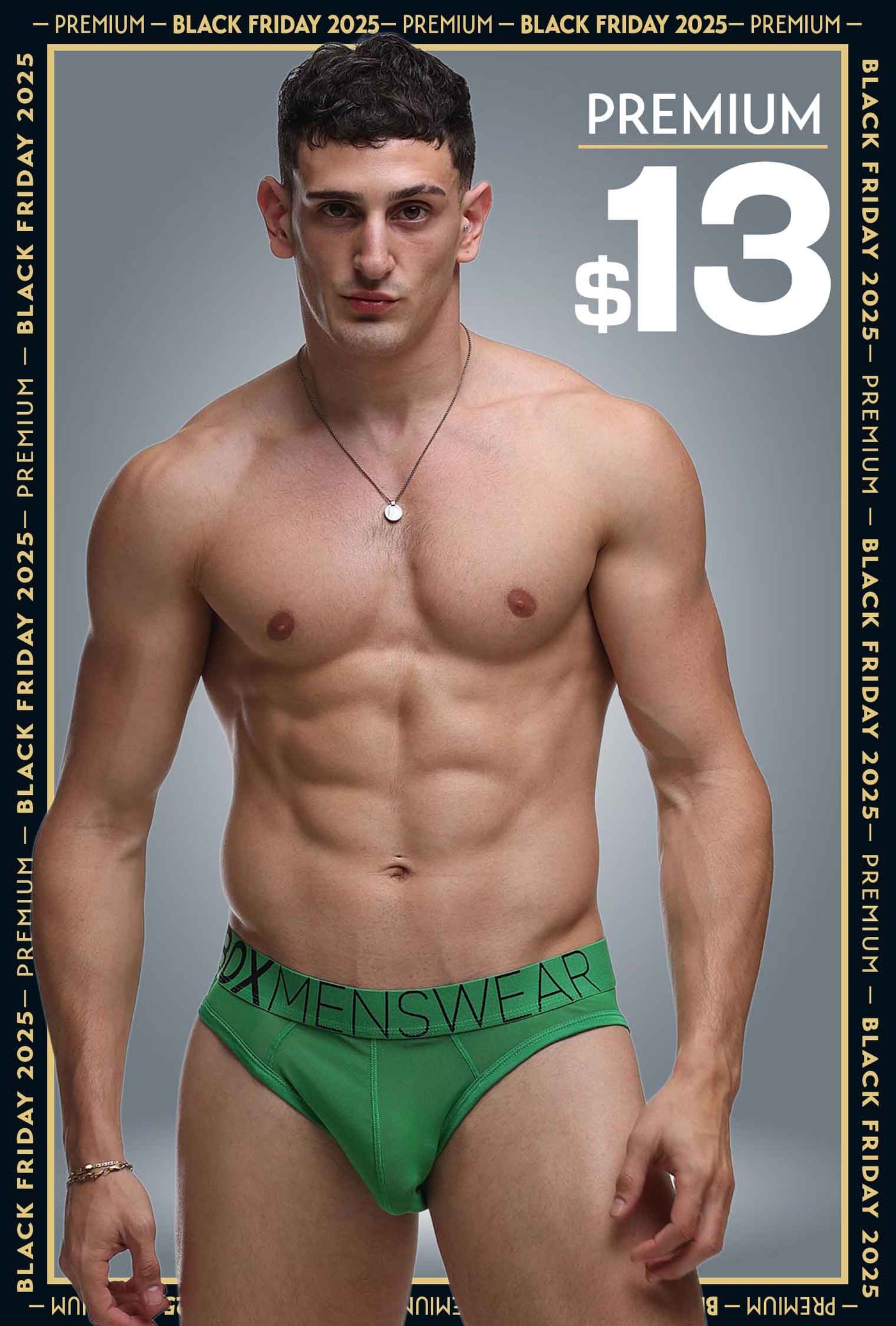 All Over Mesh Briefs - Pine Green