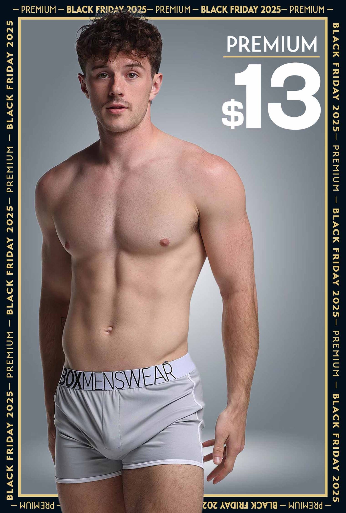 Mens Sports Loose Fit Boxers - Greyscale