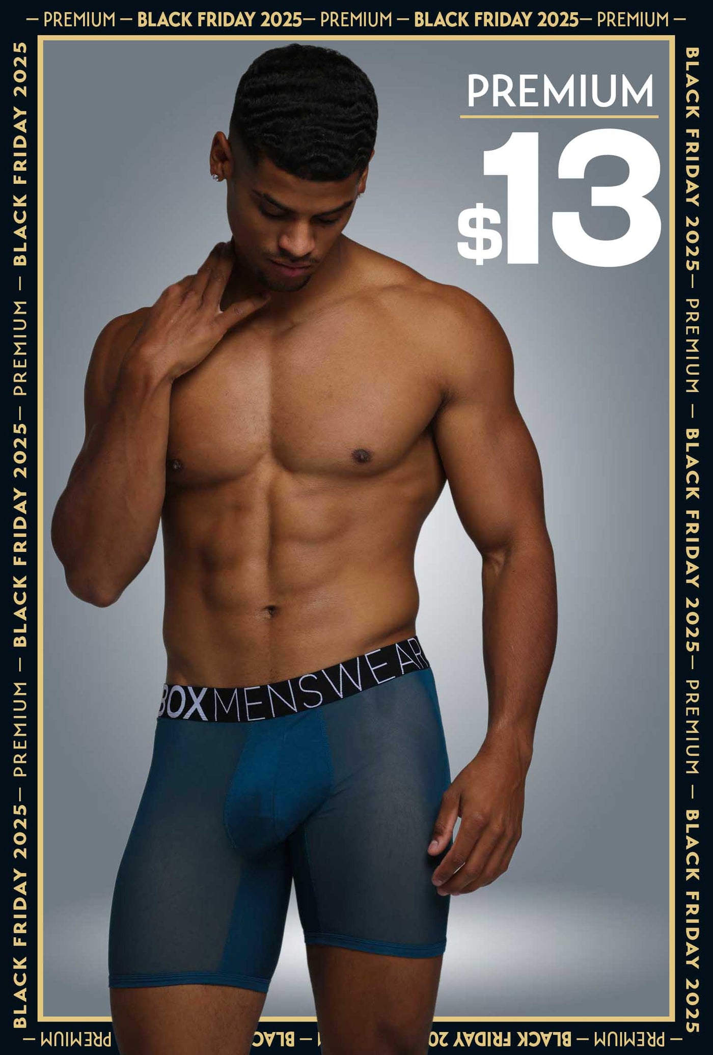 King Fit Mesh Panel - Transparent Crotch: Legion Blue