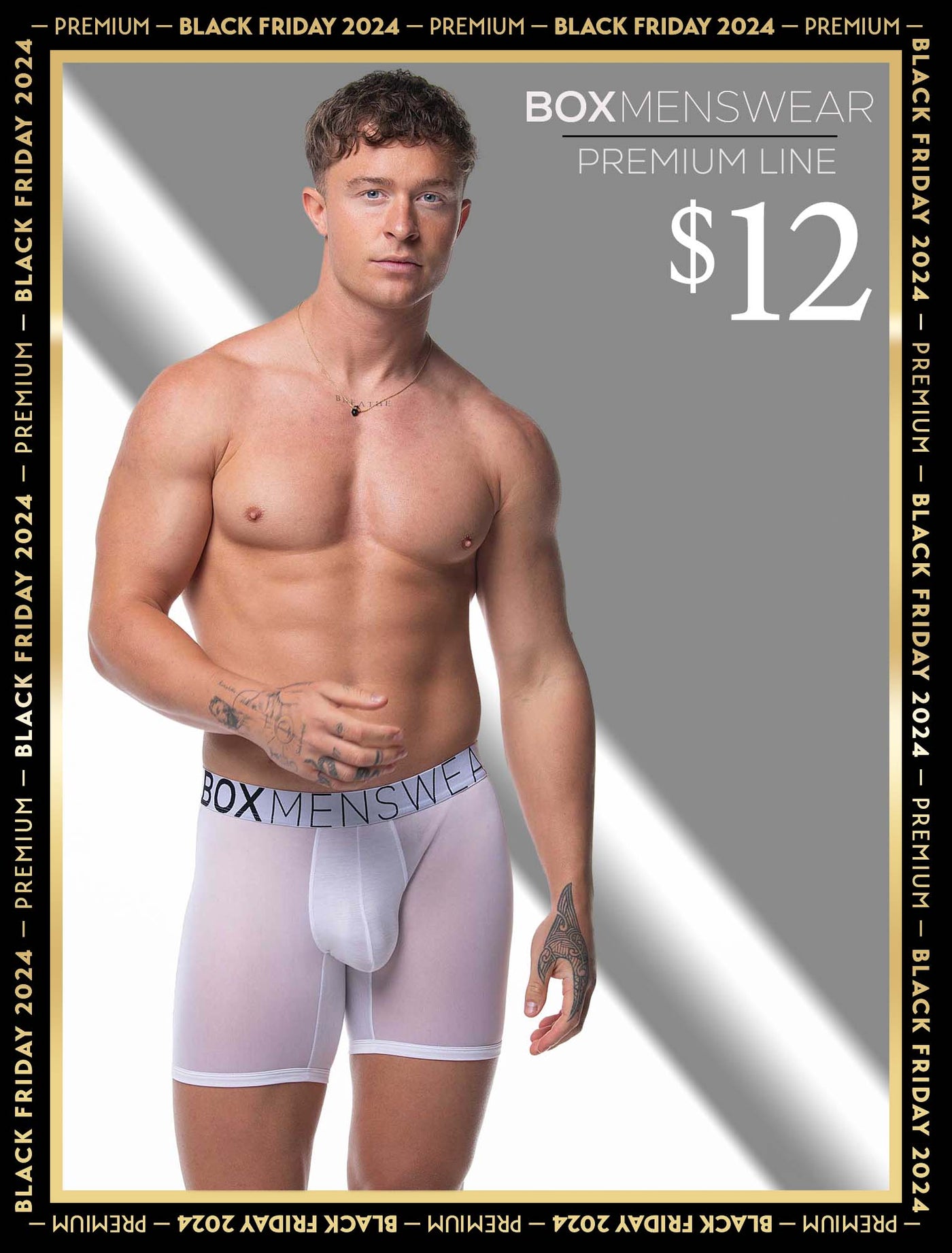 King Fit Mesh Panel - Transparent Crotch: White