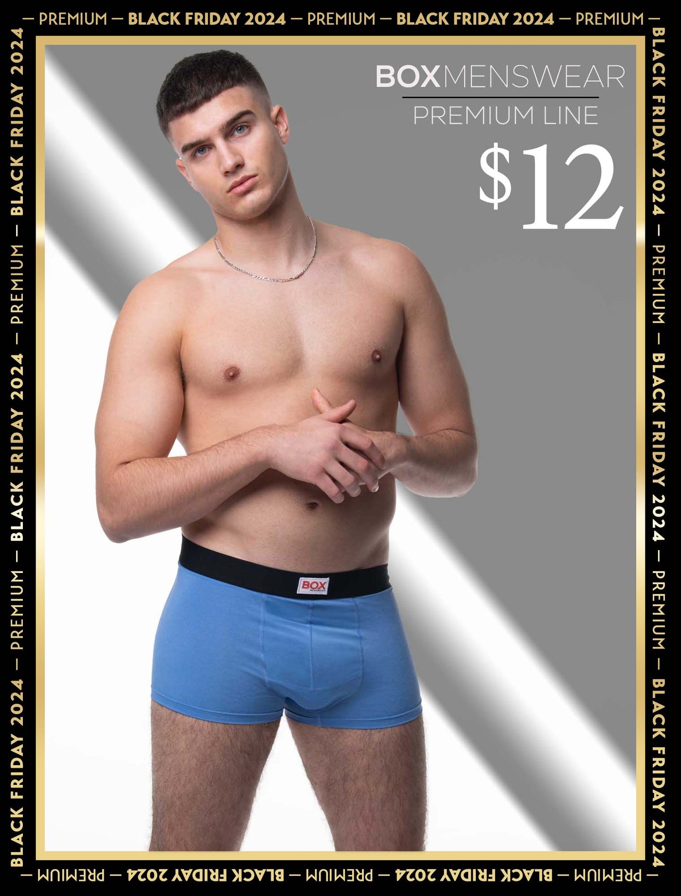 Marl Moment Boxers - Platinum Blue