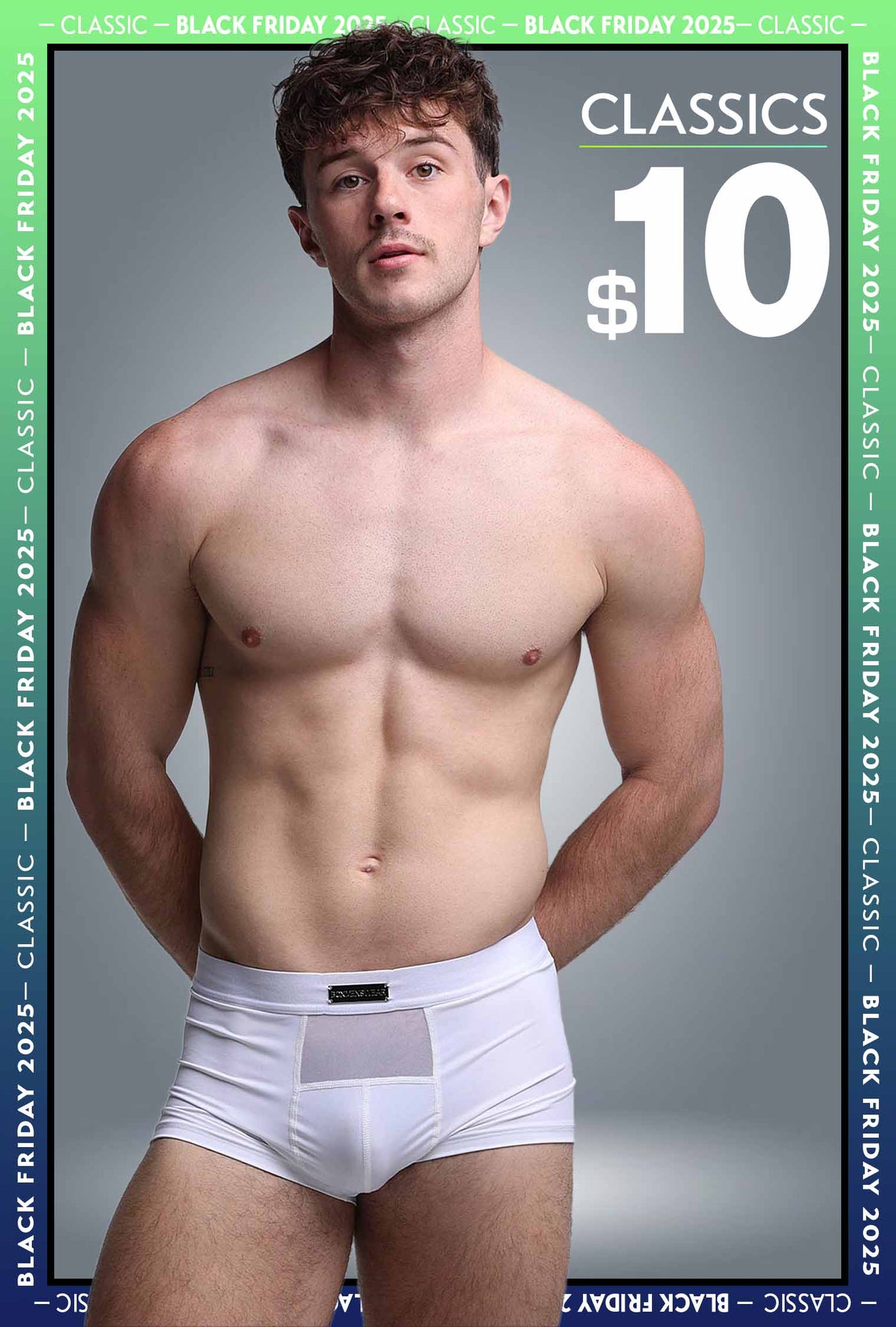 Mens Curved Mesh Boxers - White