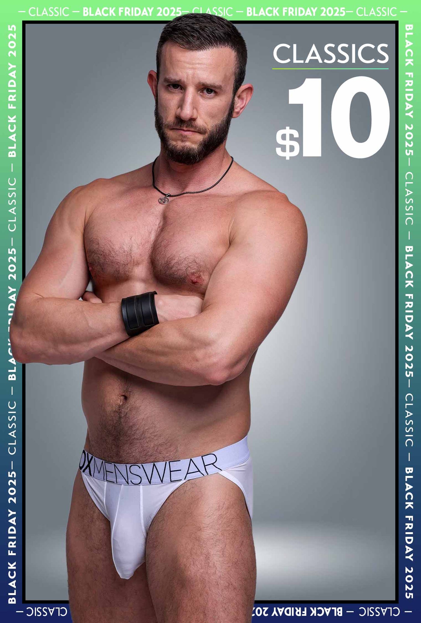 Mens Tanga Briefs: Defined Crotch - White