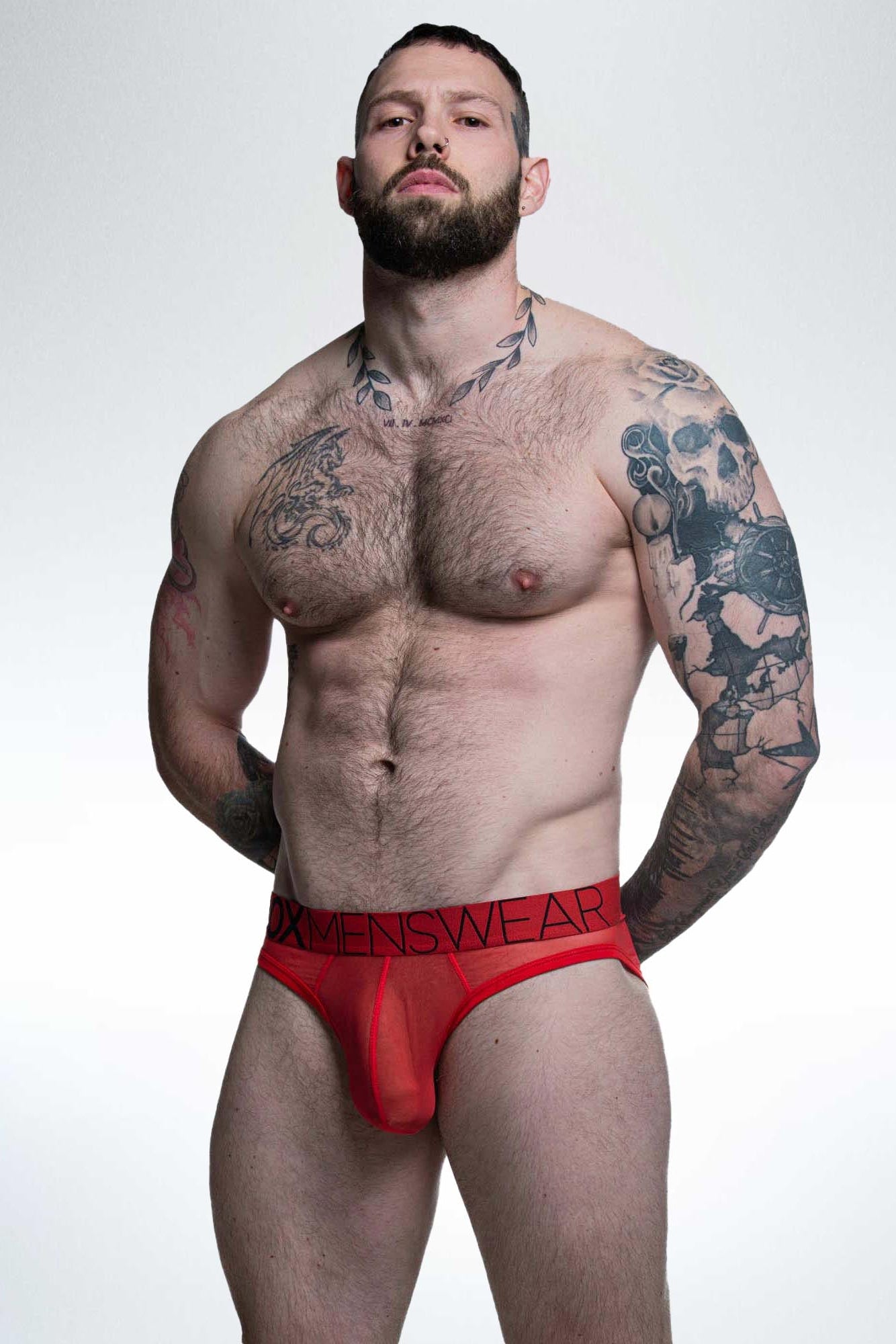 All Over Mesh Briefs - Direct Red - boxmenswear - {{variant_title}}