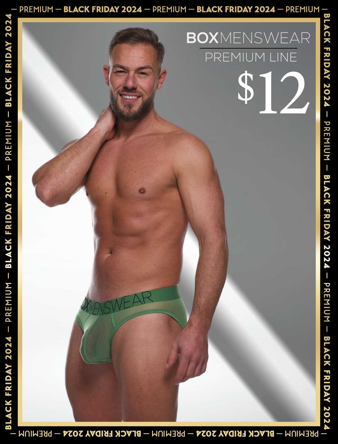 All Over Mesh Briefs - Pine Green