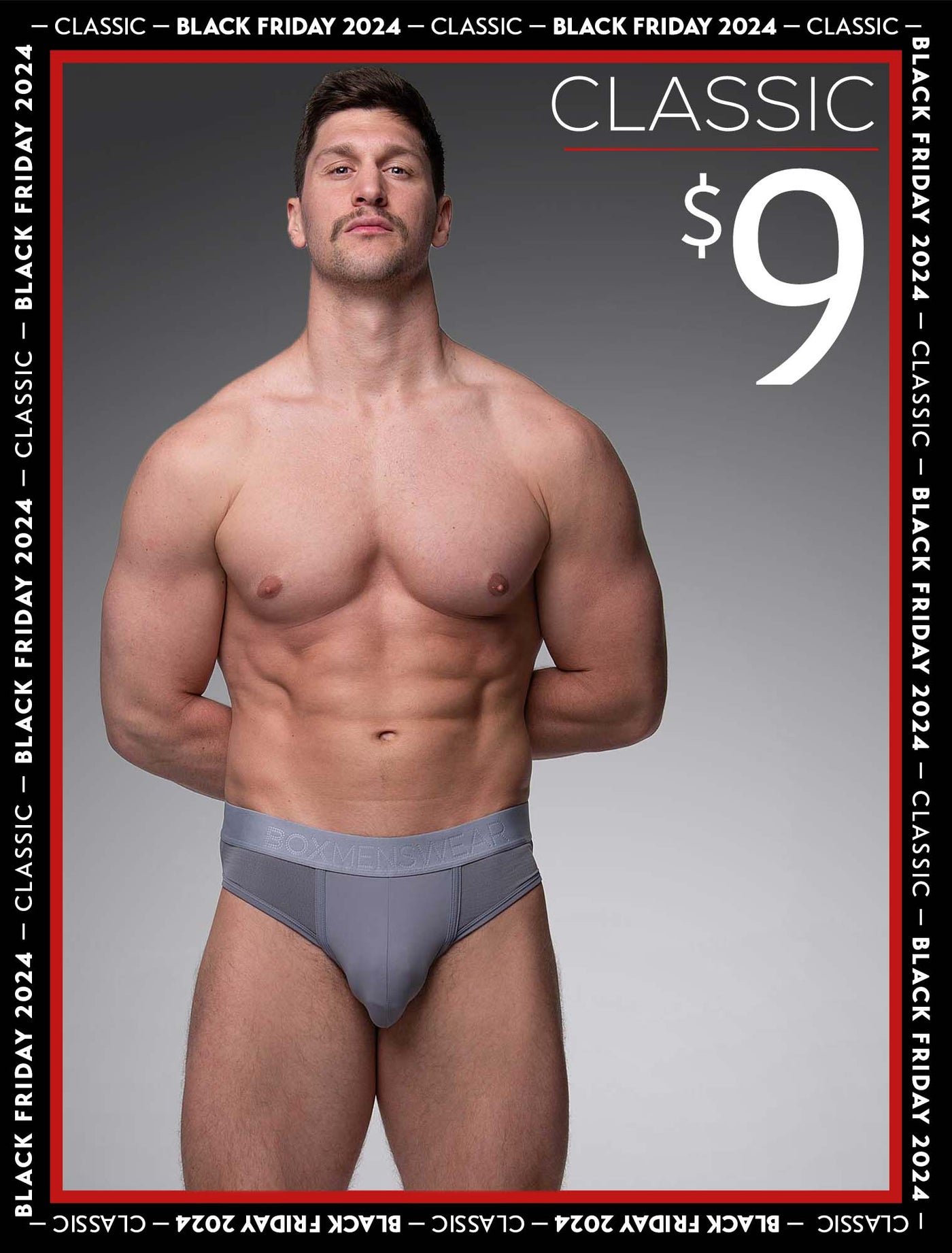 Mesh Panel Briefs - Regal Grey