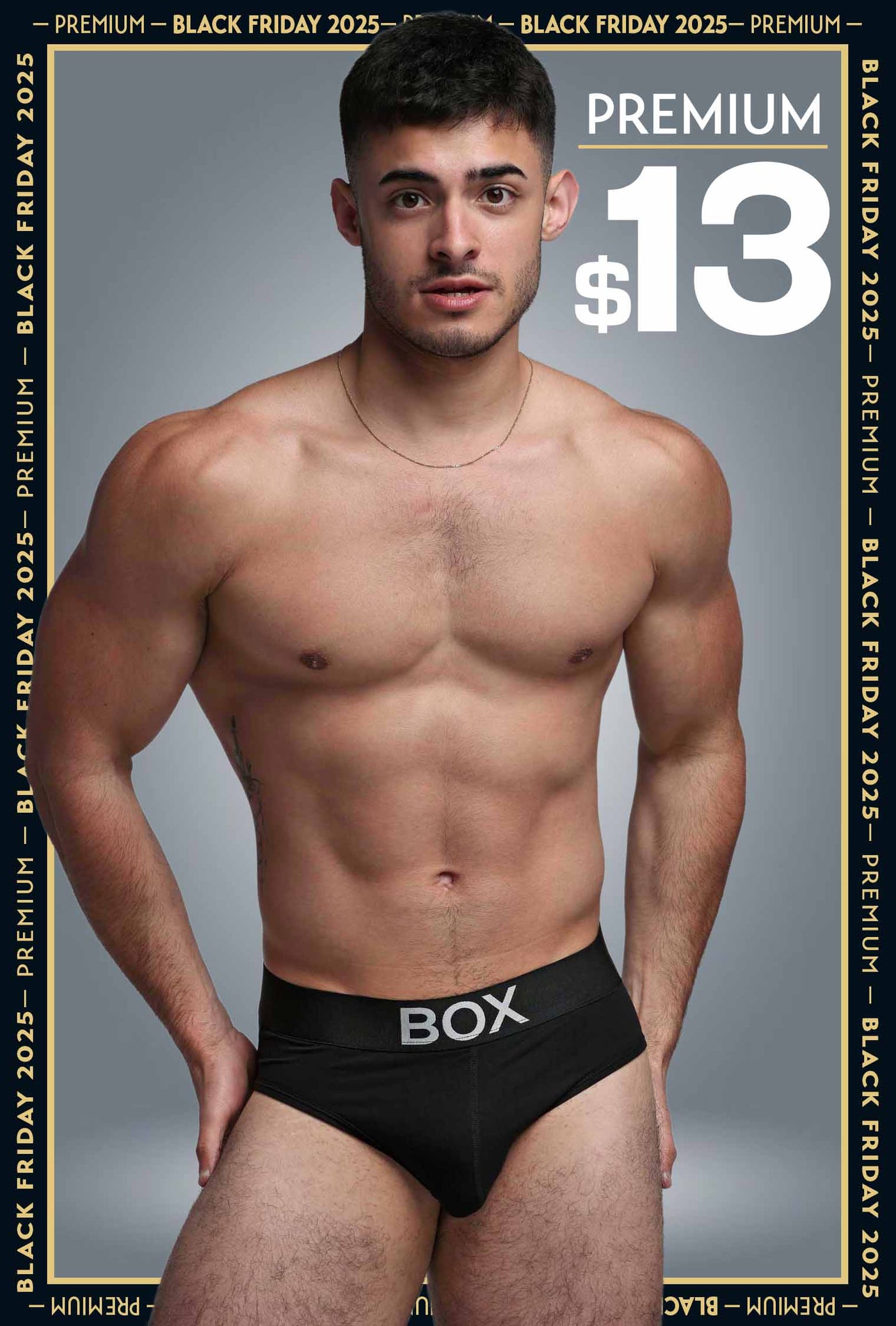 Metallic Modal Briefs - Black & Silver