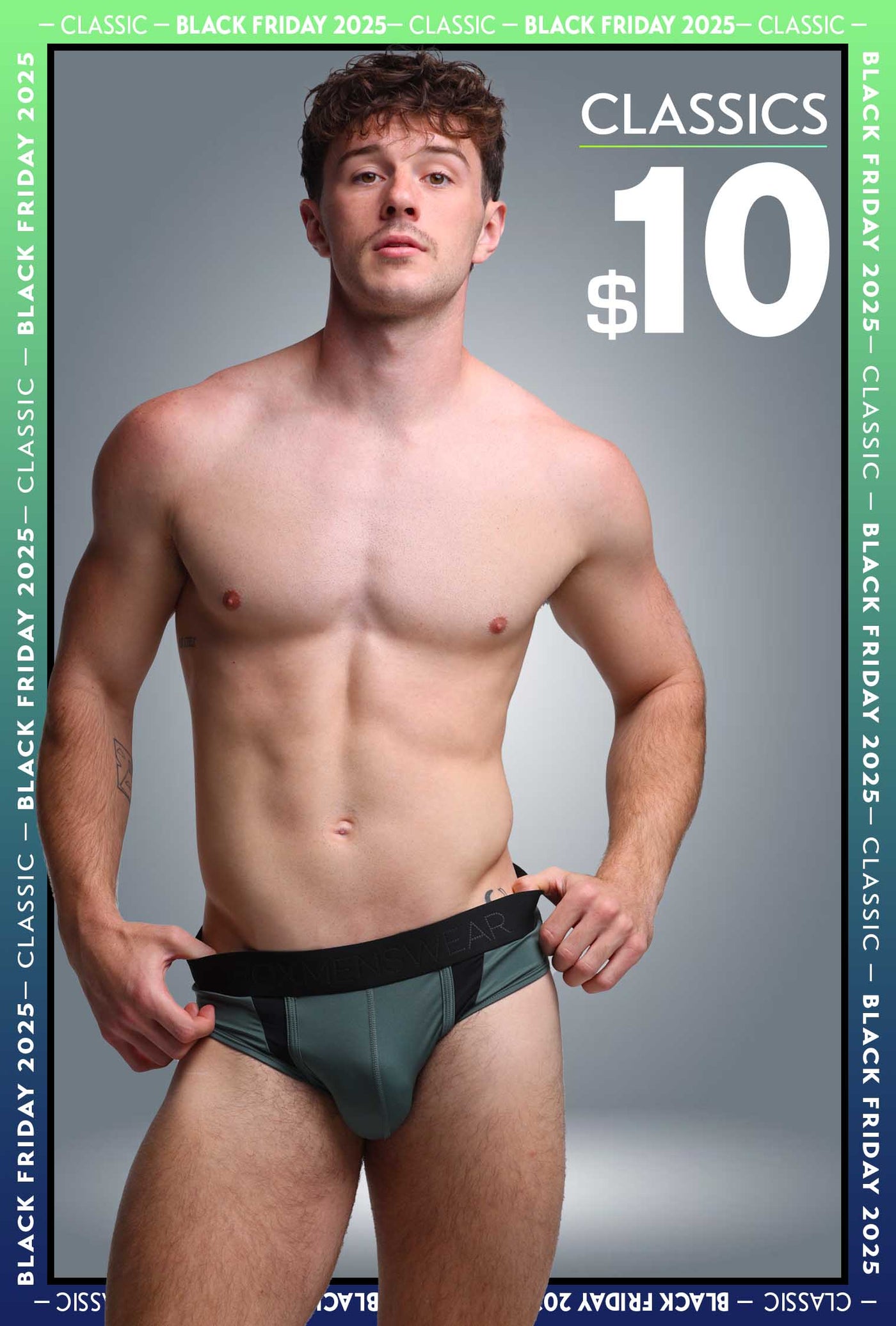 Motion Mesh Briefs - Military Green