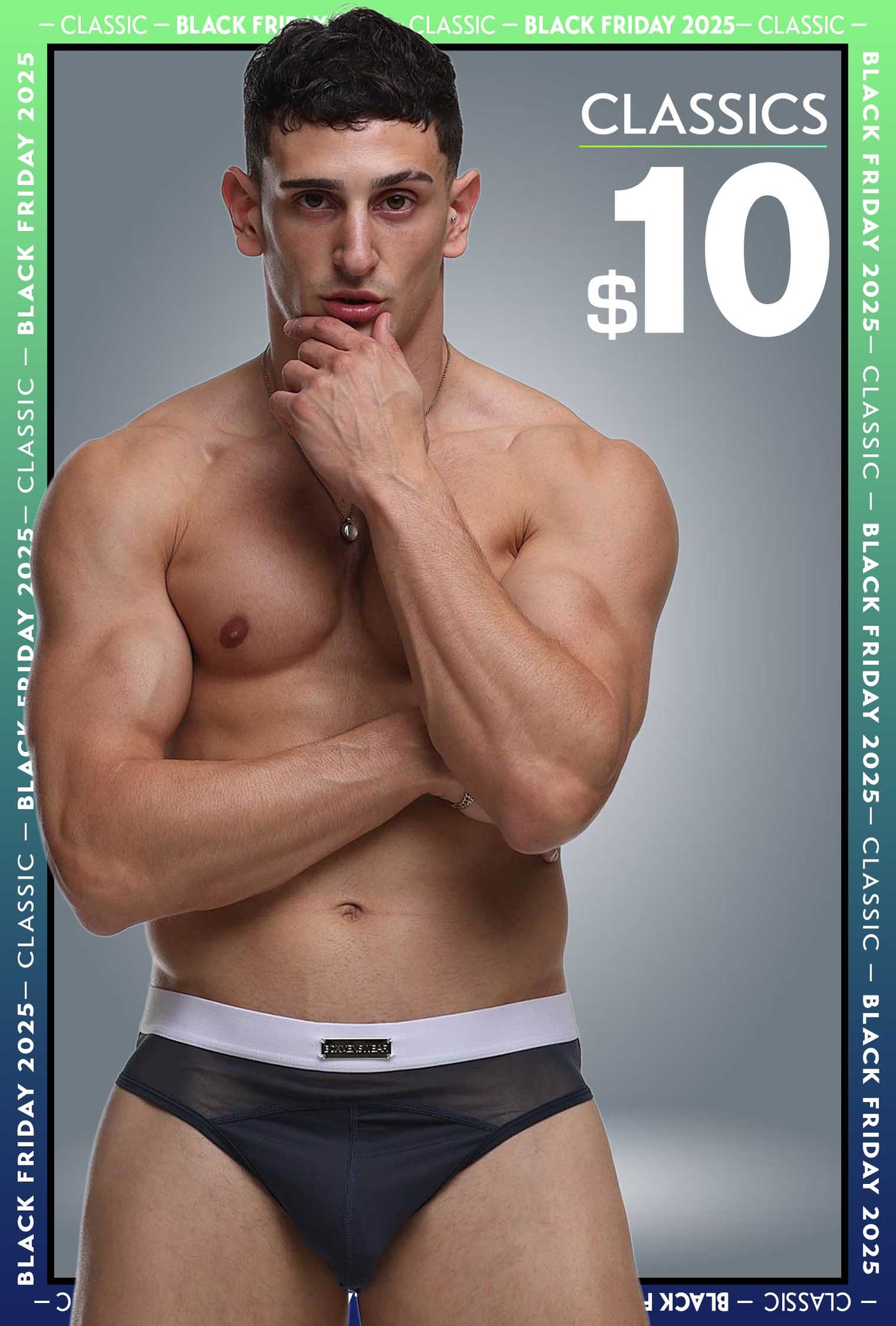 Mens Curved Mesh Briefs - Navy