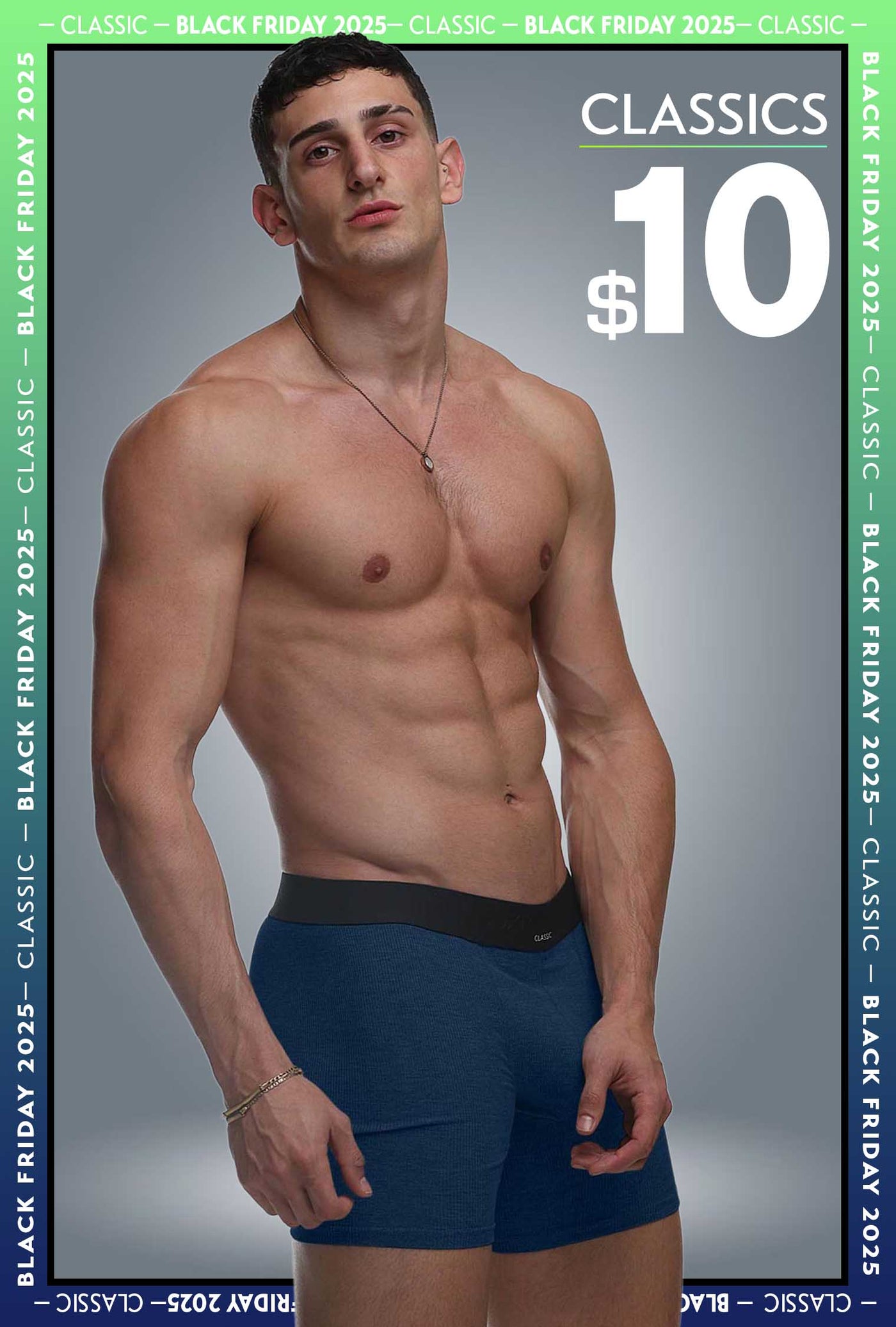 Mens Classic Ribbed Boxers - Navy