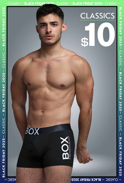 Mens Black Boxers