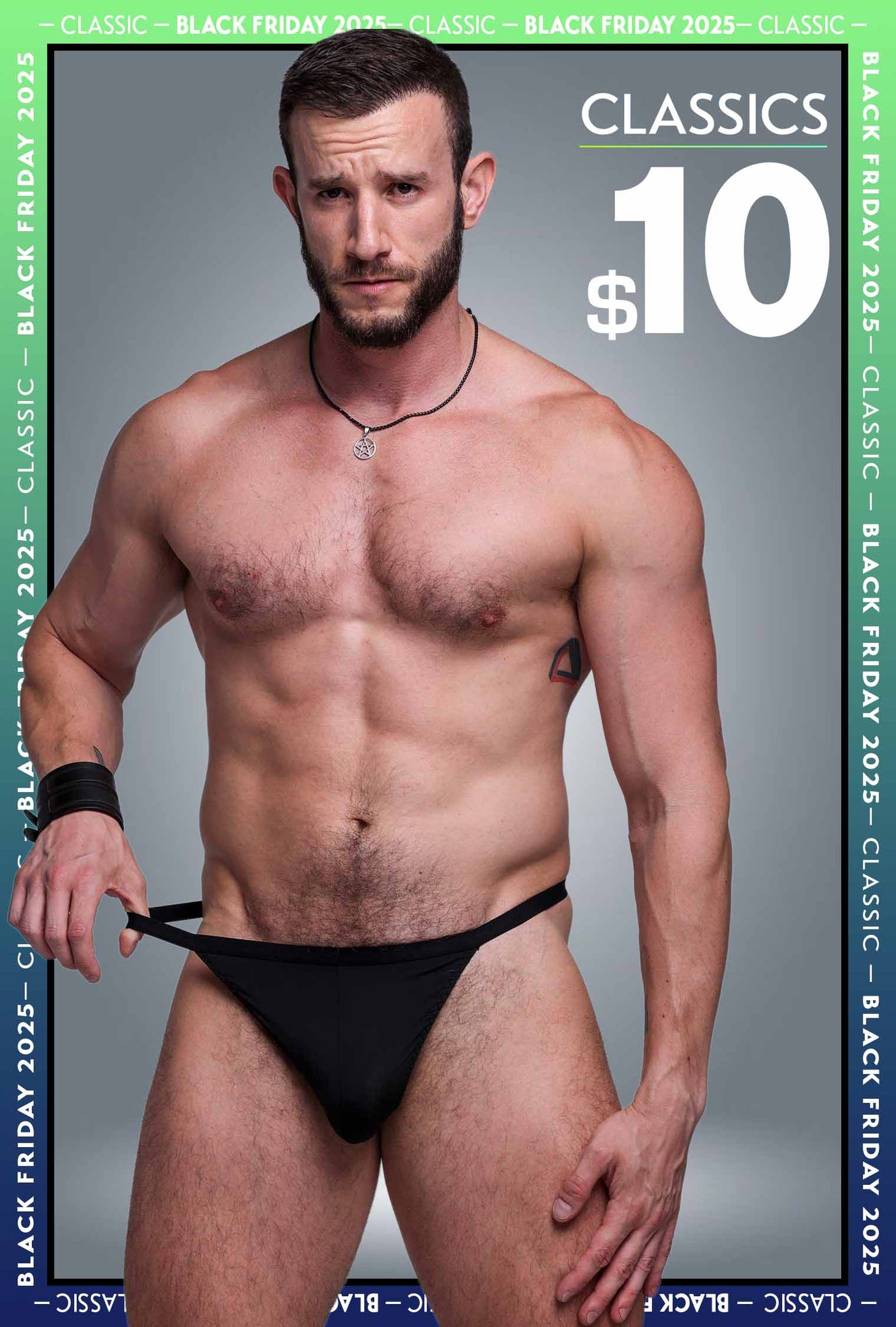 Party at the Back G-String: Black