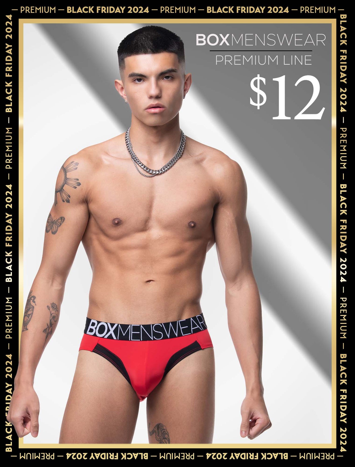 Prince Fit Briefs - Red & Black