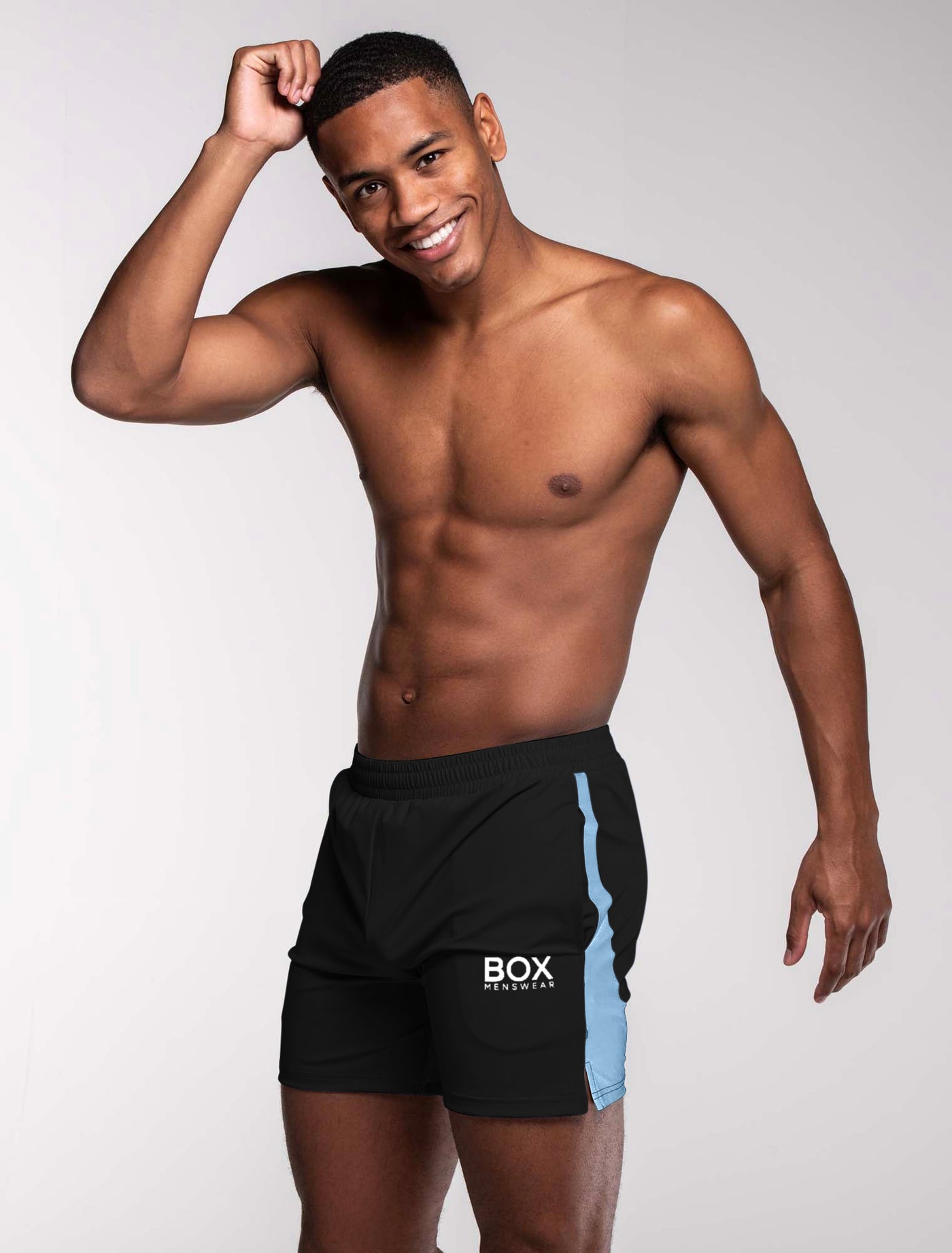 Mesh Panel Sports Shorts - Vesuvius