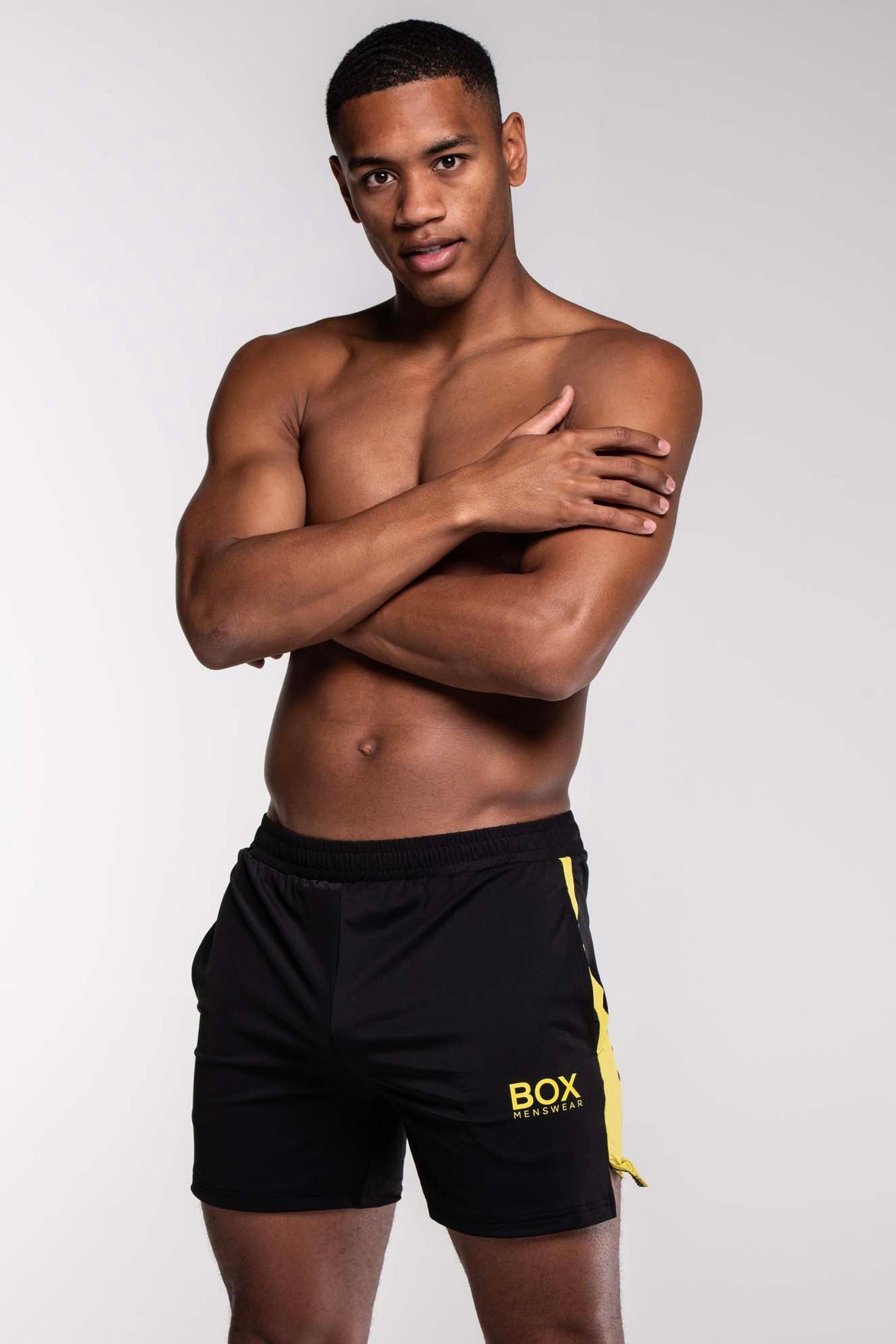 Mesh Panel Sports Shorts - Raven - boxmenswear - {{variant_title}}