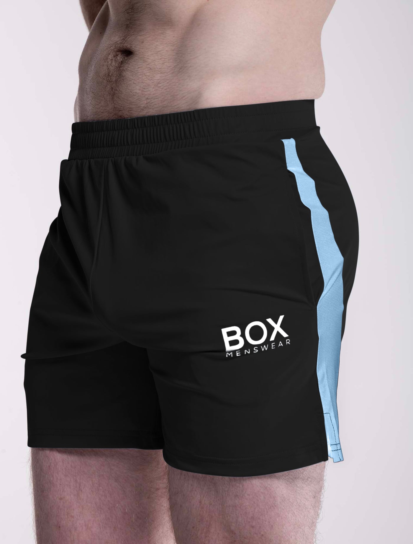 Mesh Panel Sports Shorts - Vesuvius