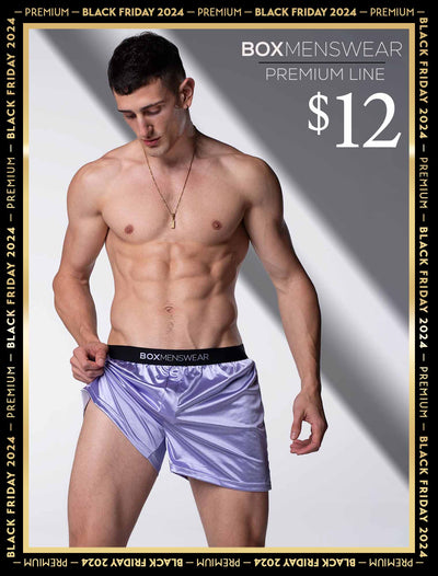 Silk Decline Boxer Shorts - Illustrious Lavender