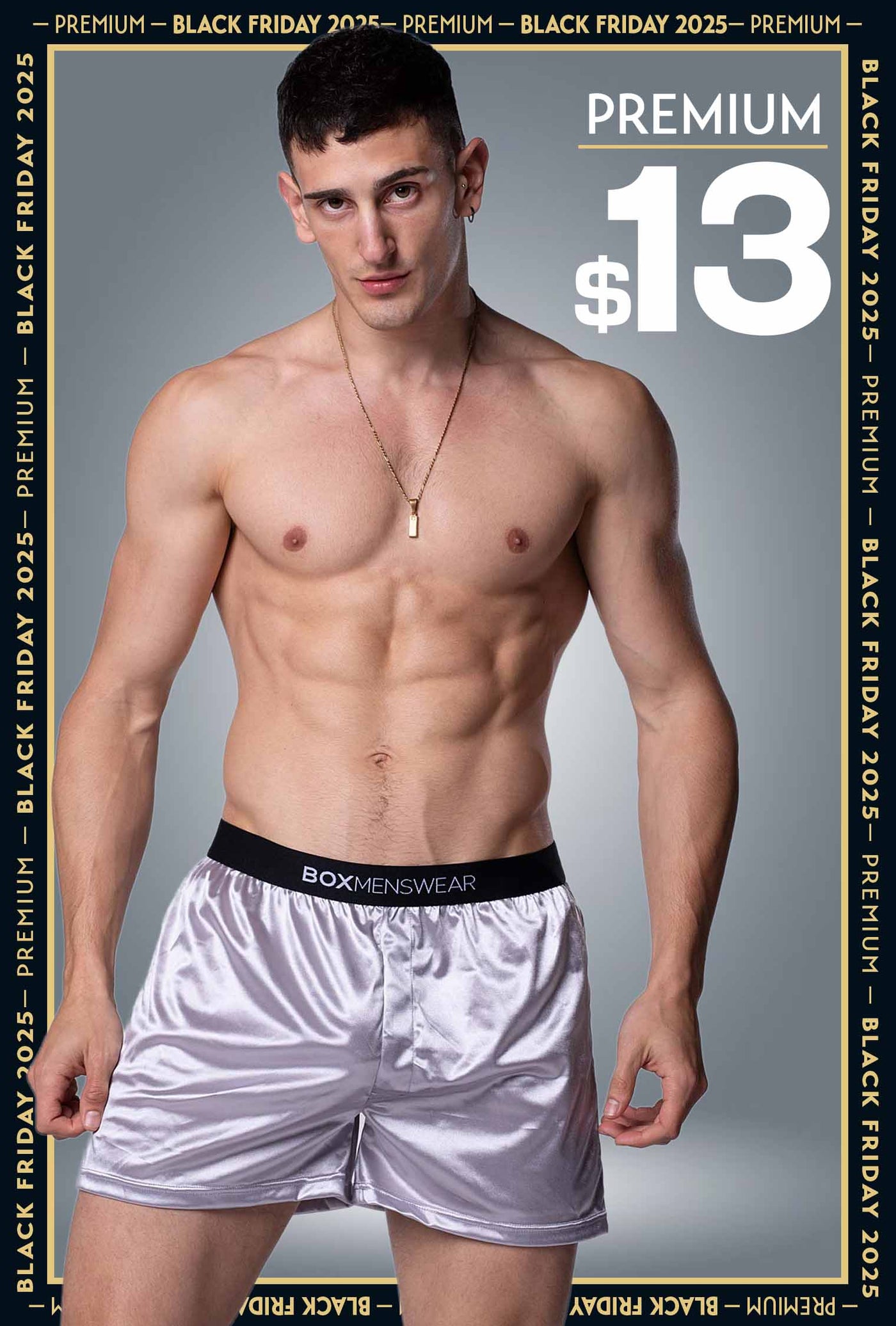 Silk Decline Boxer Shorts - Splendid Grey