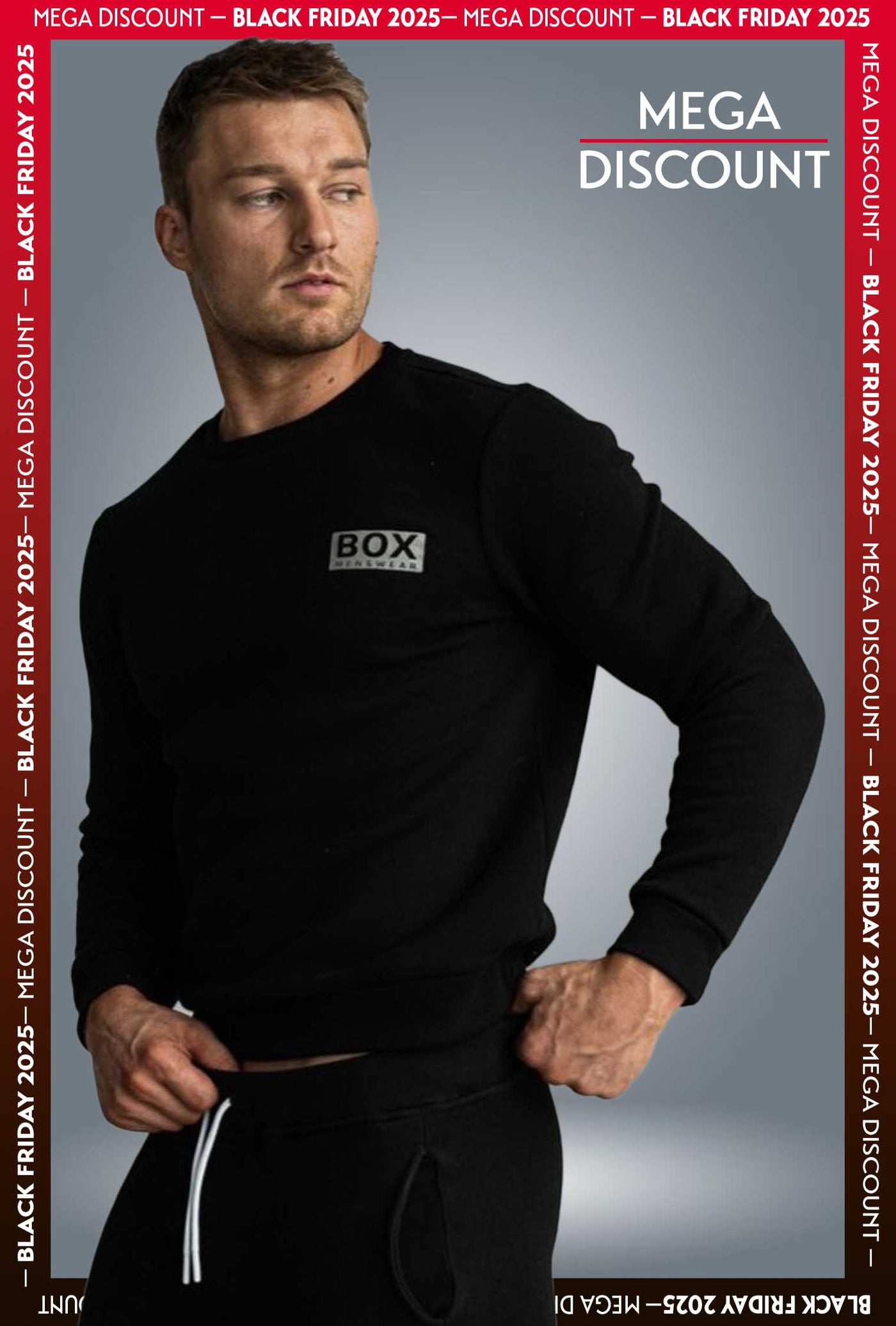 Slim Fit Crew Neck Jumper - Black