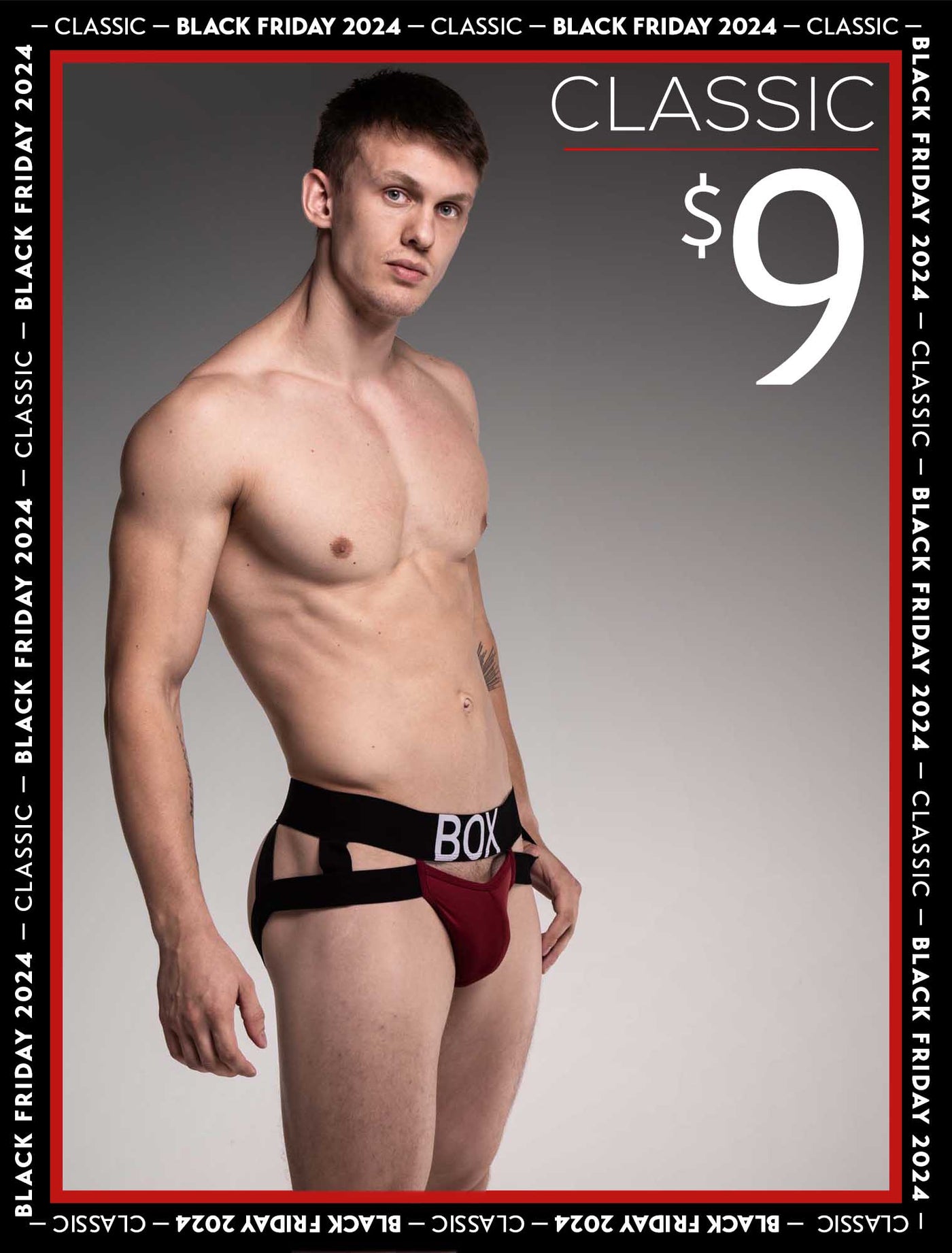 Mens Suspender Jockstrap 3.0 : With Bounce - Burgundy