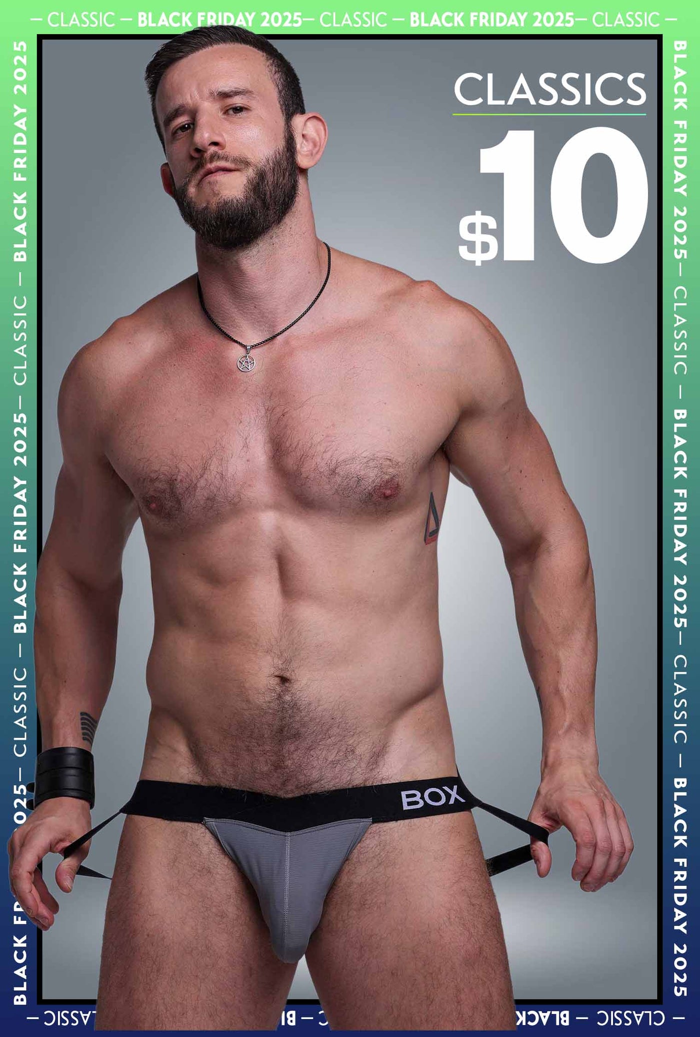 V-Shape Jockstrap - Grey Elegance