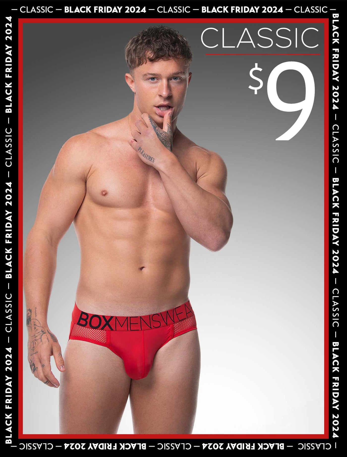 Totally Transparent Varsity Mesh Jockstrap - Direct Red