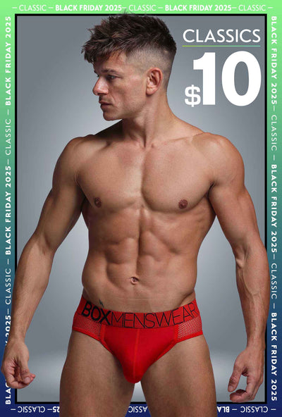 Totally Transparent Varsity Mesh Jockstrap - Direct Red