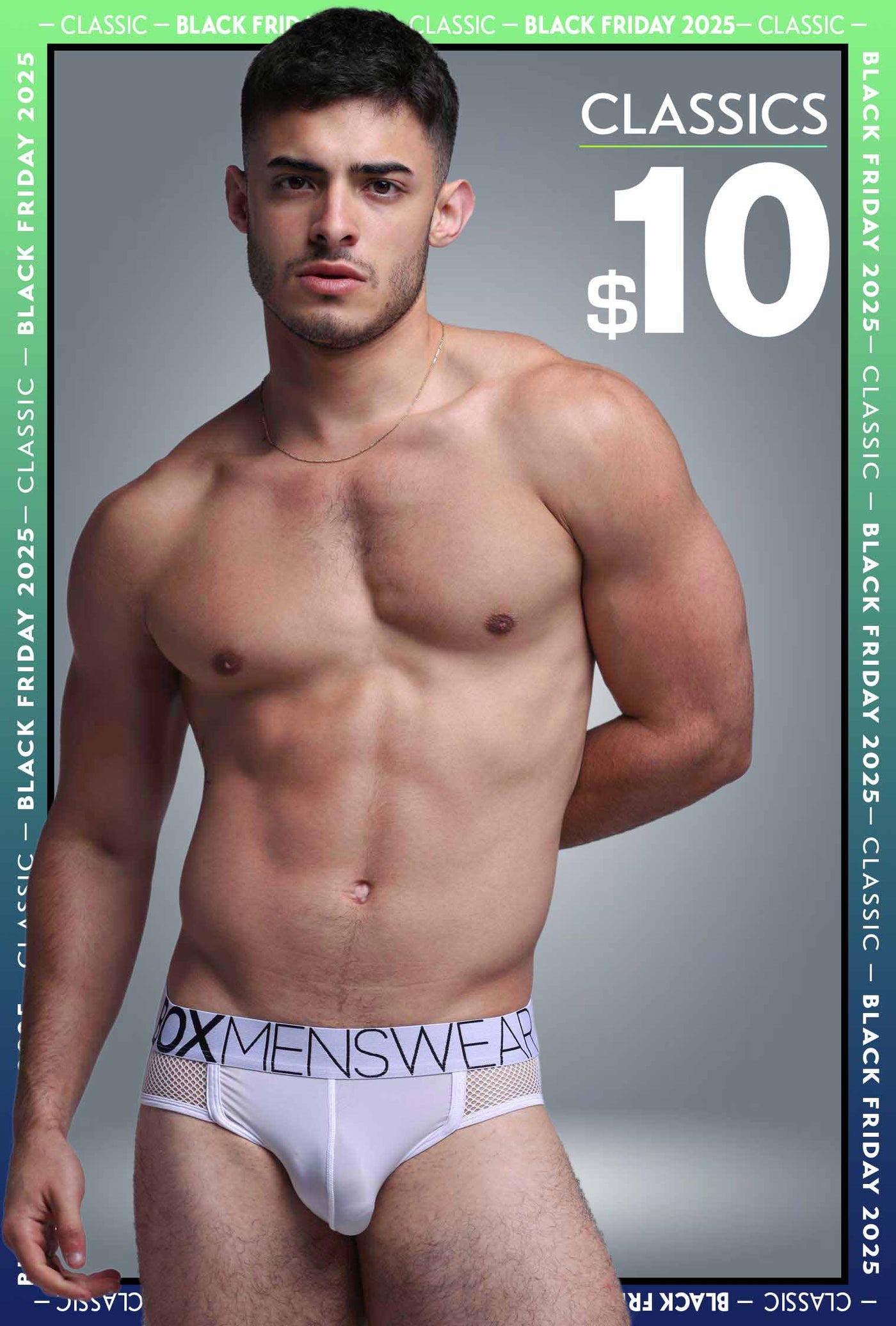 Totally Transparent Varsity Mesh Jockstrap - White