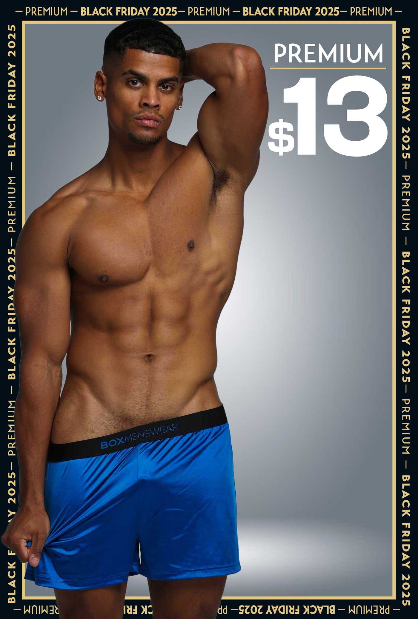 Satin Boxers - Midnight Navy