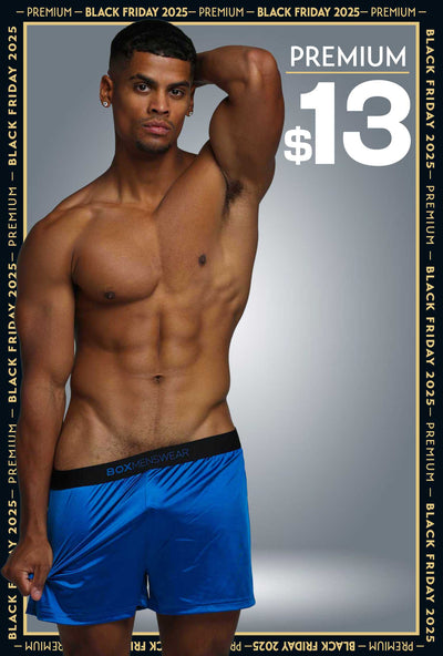 Satin Boxers - Midnight Navy