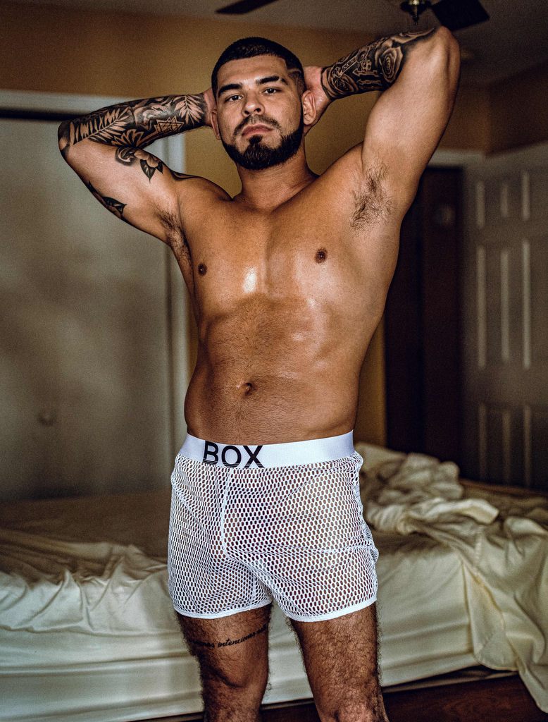 Sexy Men Sheer See Through Boxer Briefs Mesh Underwear Shorts Trunks  Underpants 